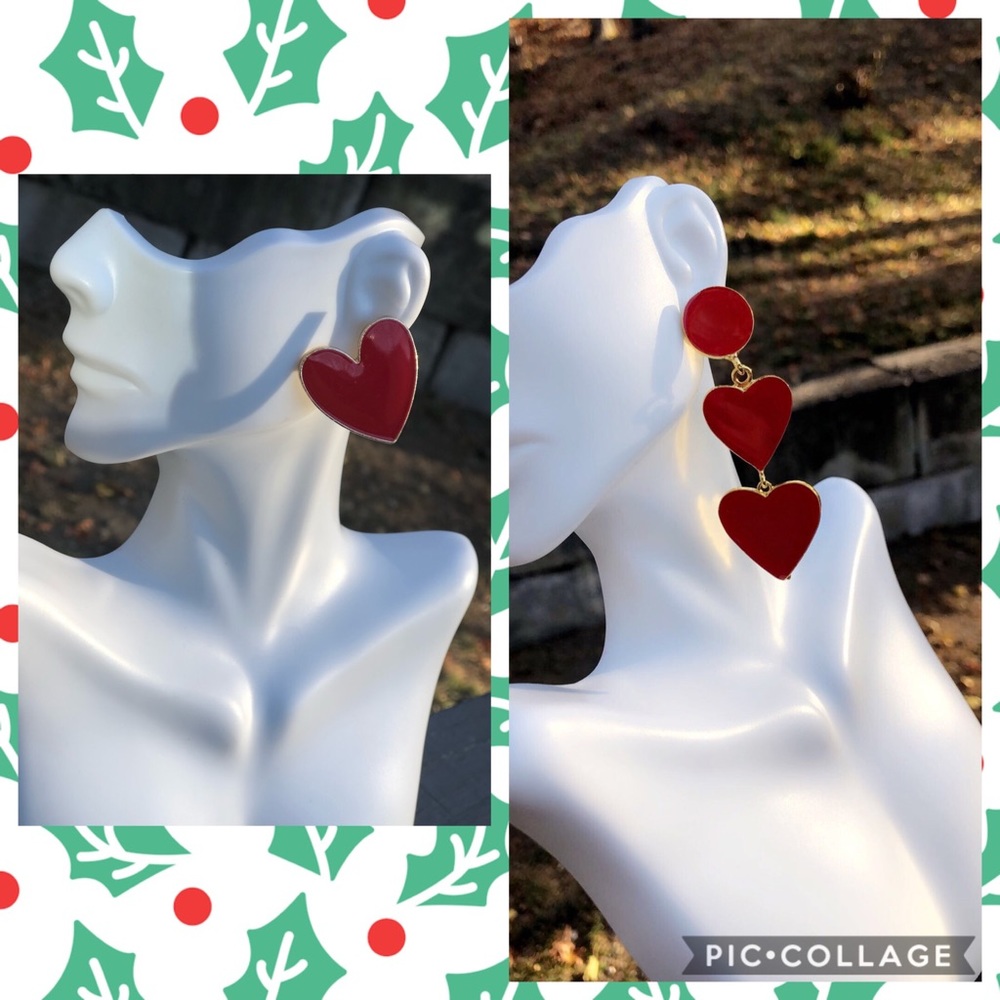 Red earrings